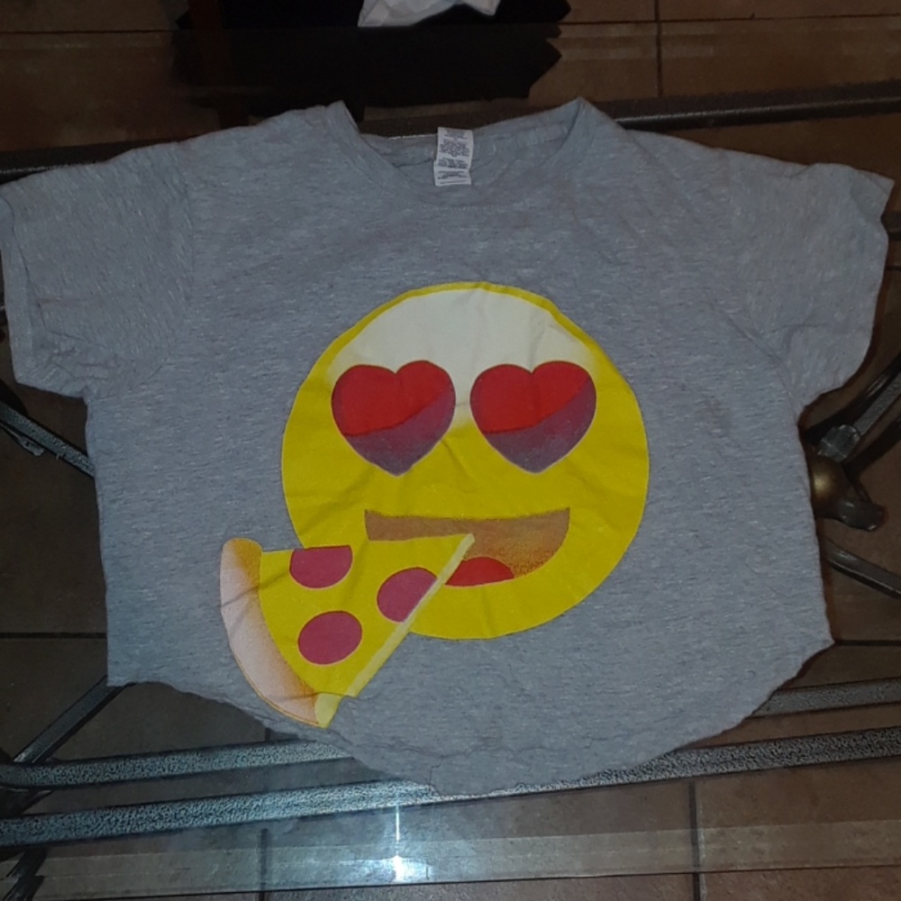 Grey custom cropped top